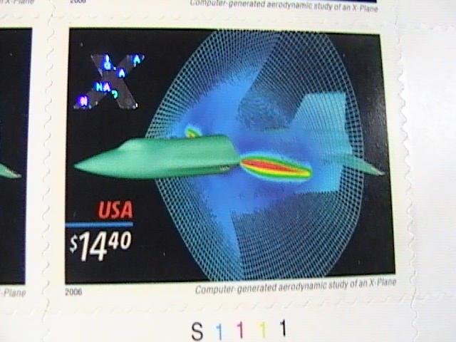 U.S.# 4019-MINT/NEVER HINGED--X-PLANES --FULL PANE OF 20---HOLOGRAM--2006