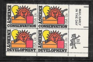 #1723-24 MNH Zip & Mail Early Block of 4