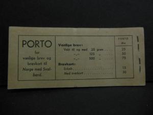 NORWAY : 1940-49. Scott #197A Complete Booklet of #192, 195, 197A. All Inverted.