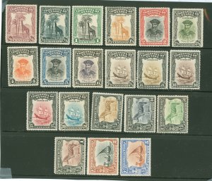 Nyassa #106-125  Single (Complete Set)