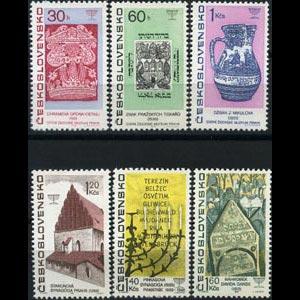 CZECHOSLOVAKIA 1967 - Scott# 1475-80 Relics Set of 6 LH