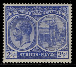 ST KITTS-NEVIS GV SG28, 2½d ultramarine, M MINT.