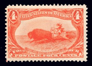 US # 287 MINT OG NH VF JUMBO CAT. $330 LOT #11017
