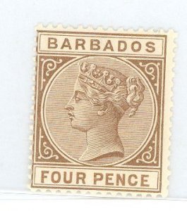 Barbados #65 Unused Single