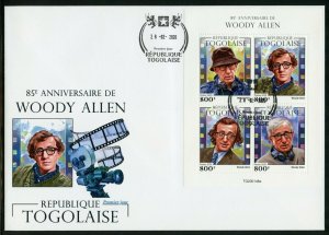 TOGO 2020  85th  ANNIVERSARY OF WOOD ALLEN  SHEET FIRST DAY COVER