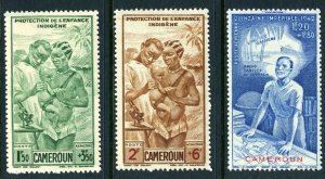 French Cameroun 1942 Orphans SemiPostal Airmail Trio MNH O854