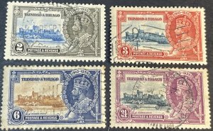 TRINIDAD & TOBAGO # 43-46-USED--COMPLETE SET--1935