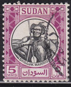 Sudan 102 Shilluk Warrior 1951