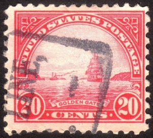 1923, US 20c, San Francisco Bay, Used, Sc 567