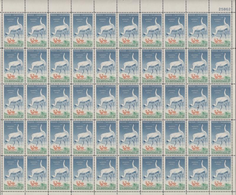 US #1098   Wildlife Conservation  Full sheet of 50  MNH