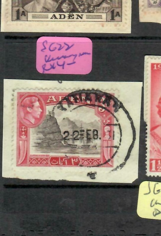 ADEN  (PP1106BB) KGVI  3 A    SG 22  PIECE  KAMARAN CDS   VFU