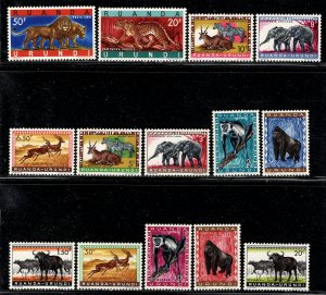 RUANDA-URUNDI  SC# 137-150 FVF/MOG