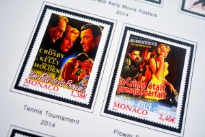 COLOR PRINTED MONACO 2011-2020 STAMP ALBUM PAGES (63 illustrated pages)