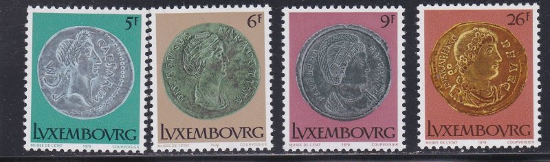 Luxembourg # 618-621, Roman Coins, NH, 1/2 Cat