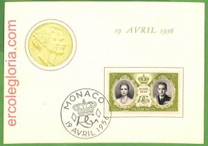 32644 - MONACO - MAXIMUM CARD - 1956 - Royalty-