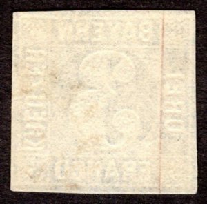 1850, Bavaria 3Kr, Used, Sc 2