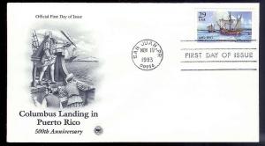 UNITED STATES FDC 29¢ Puerto Rico 1993 Postal Society