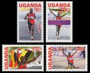 UGANDA - 2013 - London Olympics - Perf 4v Set - Mint Never Hinged