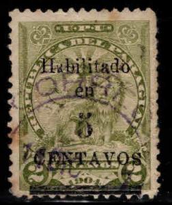 Paraguay Scott 130 Used Sentinel Lion surcharge