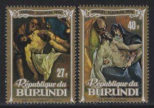 Burundi 1974 Easter set Sc# 444-48 NH