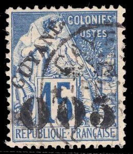 MOMEN: FRENCH COLONIES GUIANA SC #31b NO f USED LOT #65894