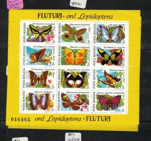 Romania Butterfly SC 3696-7 MNH (3eyl)