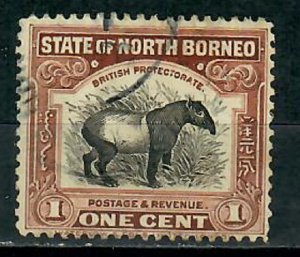 North Borneo #136 used single