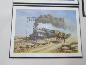 Liberia 1995 Sc 1194 Train set MNH