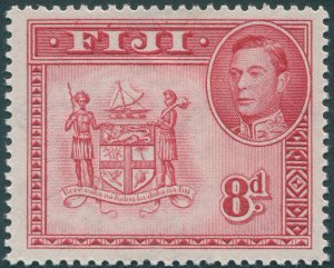 Fiji 1950 8d carmine Perf 13 SG261d unused