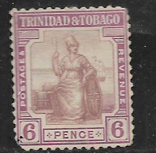 TRINIDAD & TOBAGO, 6, HINGE REMNANT, BRITANNIA