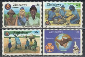 Zimbabwe Stamp 546-549  - Girl Guides