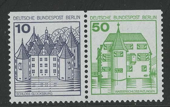 Germany Berlin Scott # 9N391, 9N440, mint nh, se-tenant, Mi # W73