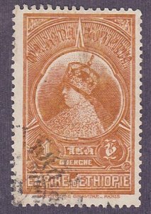 Ethiopia # 235, Empress Menen, Used.