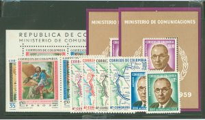 Colombia #C387-96 Unused Single (Complete Set)