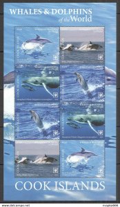 2020 Cook Islands Whales & Dolphins !!! Sale Marine Life Fauna Sh ** Nw716