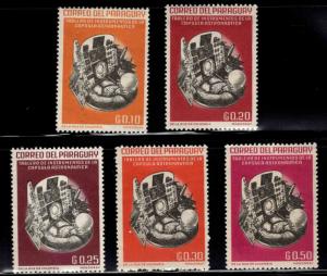 Paraguay Scott 744-748 MH* stamps
