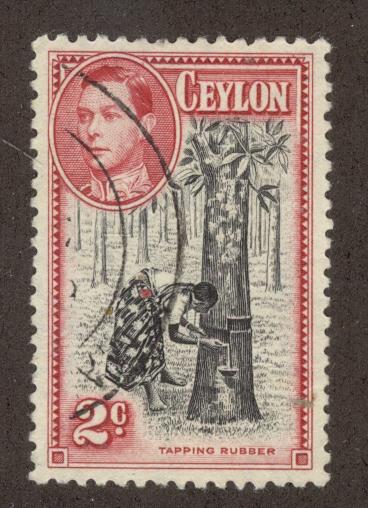 CEYLON SC# 278c VF U 1949