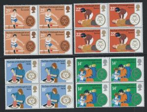 GREAT BRITAIN SC# 952-5 F-VF MNH 1981 B/4