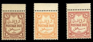 Jordan #J36-38 Cat$24+ (for hinged), 1942 Postage Dues, three values, never h...