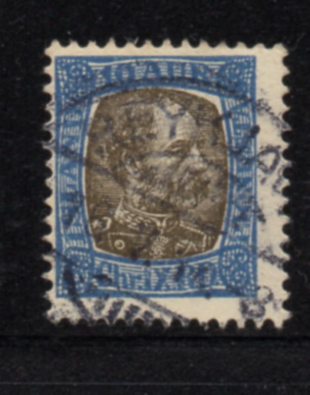 Iceland Sc O16 1902 10 aur Christian IX Official stamp used