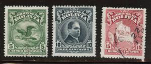 Bolivia Scott 189-191 Used 1928 Set