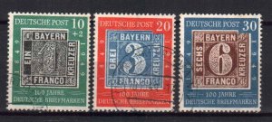 GERMANY STAMPS. 1949 , Mi.#113-115, USED