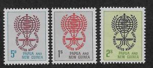 PAPUA NEW GUINEA SC# 164-6  FVF/MLH 1962