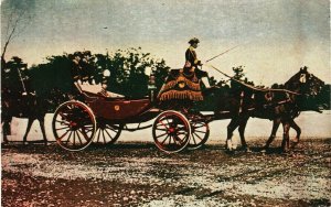JAPAN Postcard Emperor Hirohito Horse Carriage Shōwa 昭和 {samwells}PC102