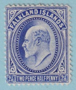 FALKLAND ISLANDS 25  MINT HINGED OG * NO FAULTS EXTRA FINE! - EGO