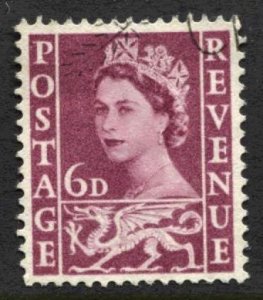 STAMP STATION PERTH Wales #3 QEII Definitive Used 1958-1967