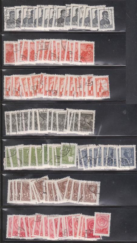 RUSSIA Large Lot Of Small Definitives Various Issues Unchecked Heavy Duplication