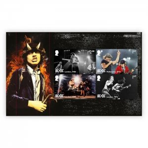 Royal Mail - AC/DC - Limited Edition Prestige Stamp Book - MNH