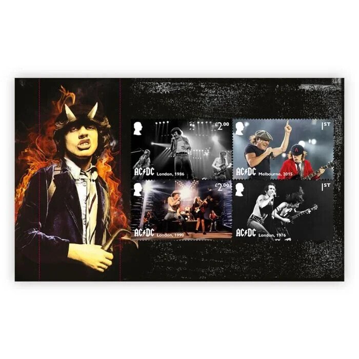 Royal Mail - AC/DC - Limited Edition Prestige Stamp Book - MNH