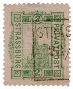 (I.B) France Local Post : Strassburg Privatpost 2pf